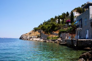 The coast of Hydra, Greece