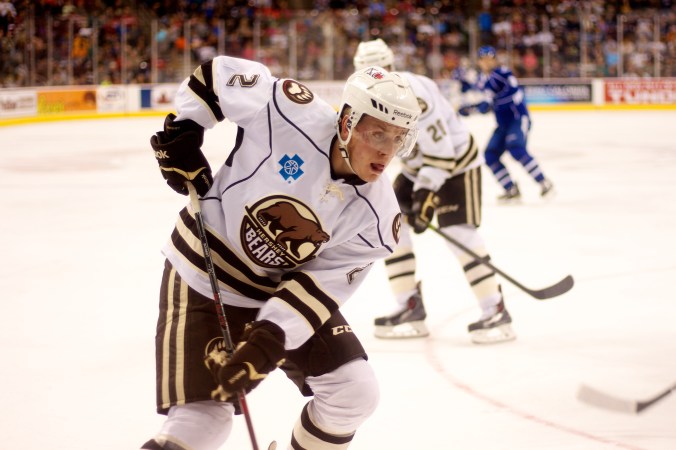 Nate Schmidt Hershey Bears vs Syracuse Crunch 27 Dec 2013 Annie Erling Gofus