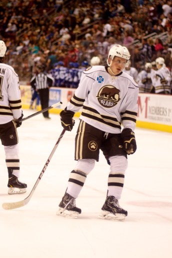 Nate Schmidt Hershey Bears vs Syracuse Crunch 27 Dec 2013 (Annie Erling Gofus)